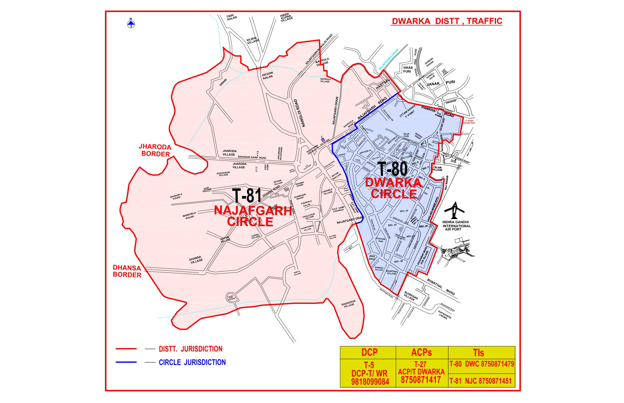 Dwarka District Map