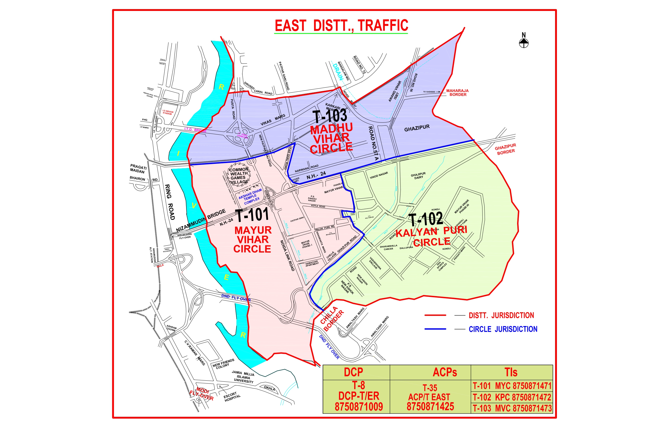 East District Map