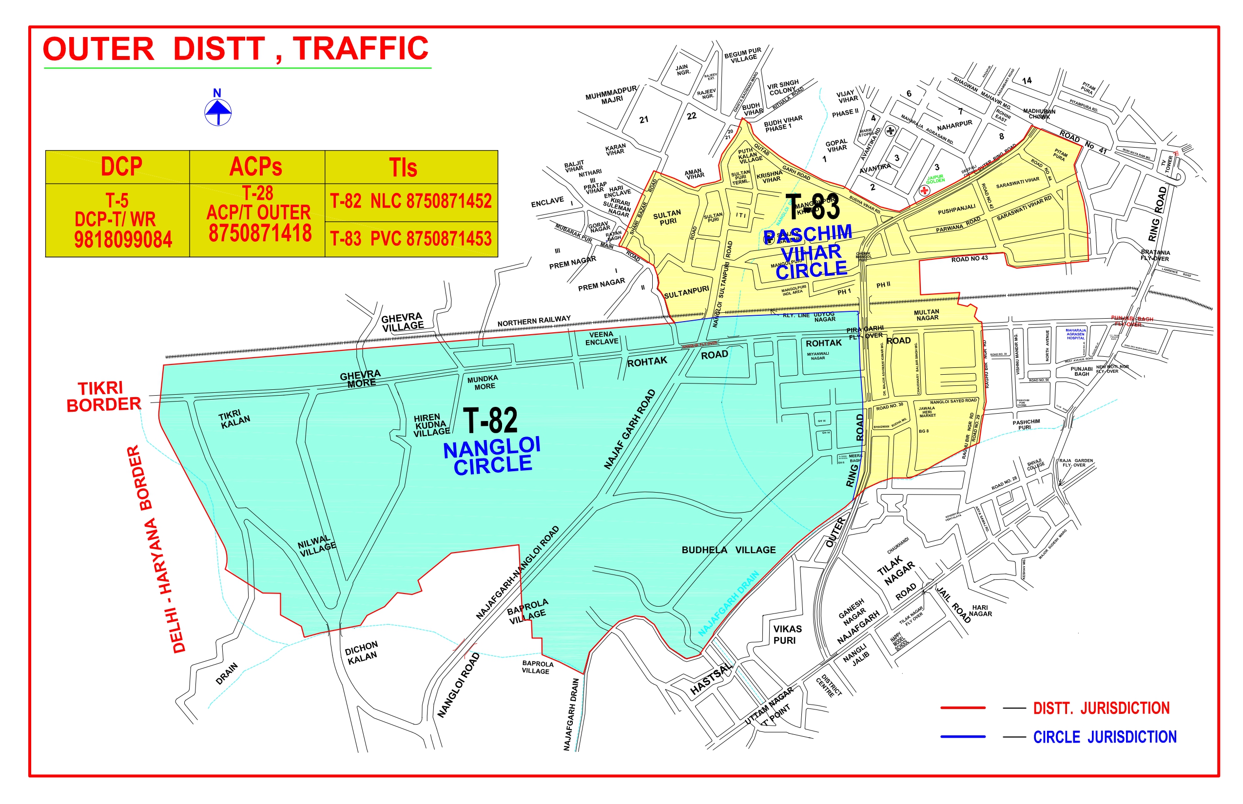 Outer District Map