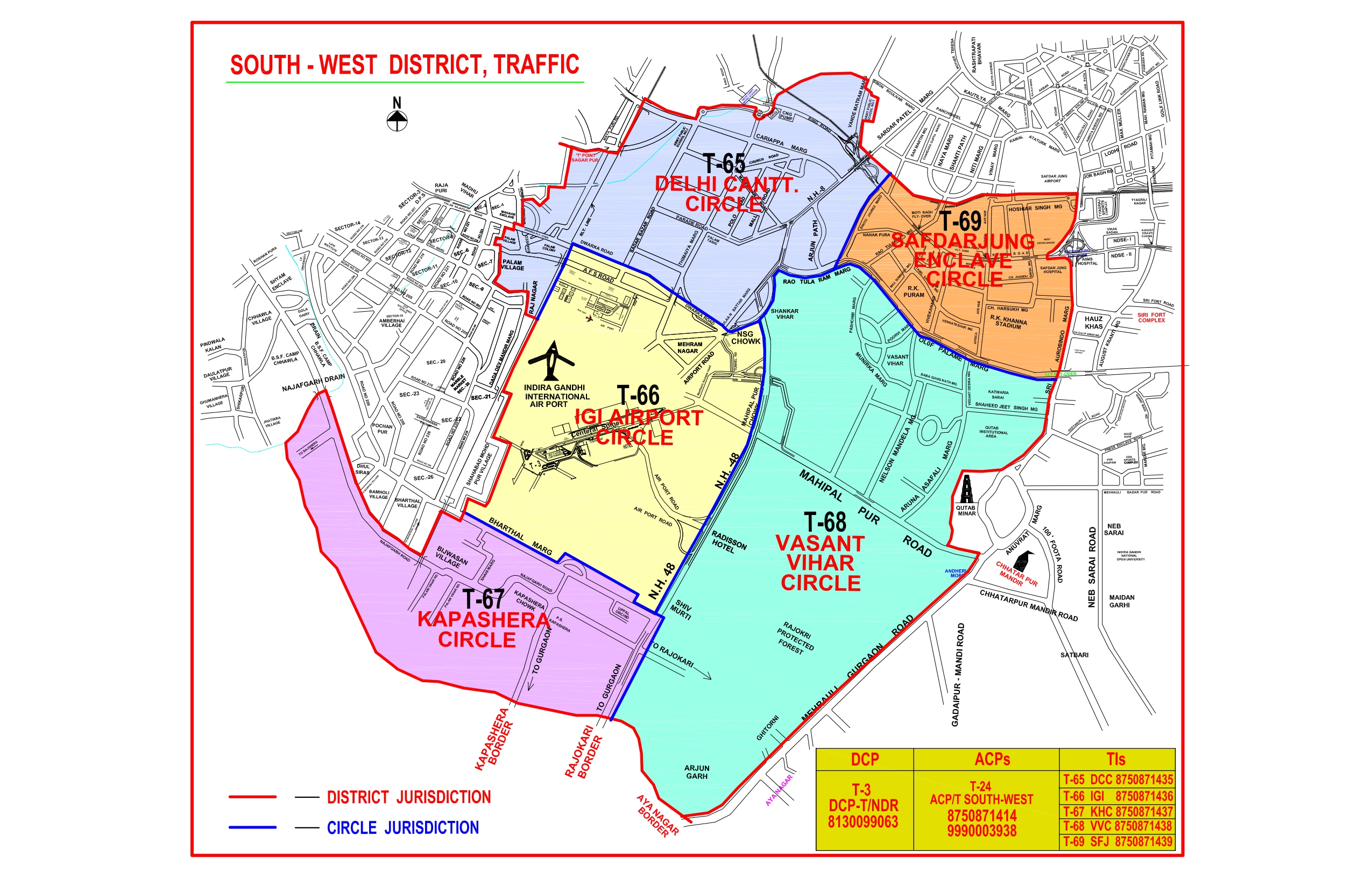 South West District Map
