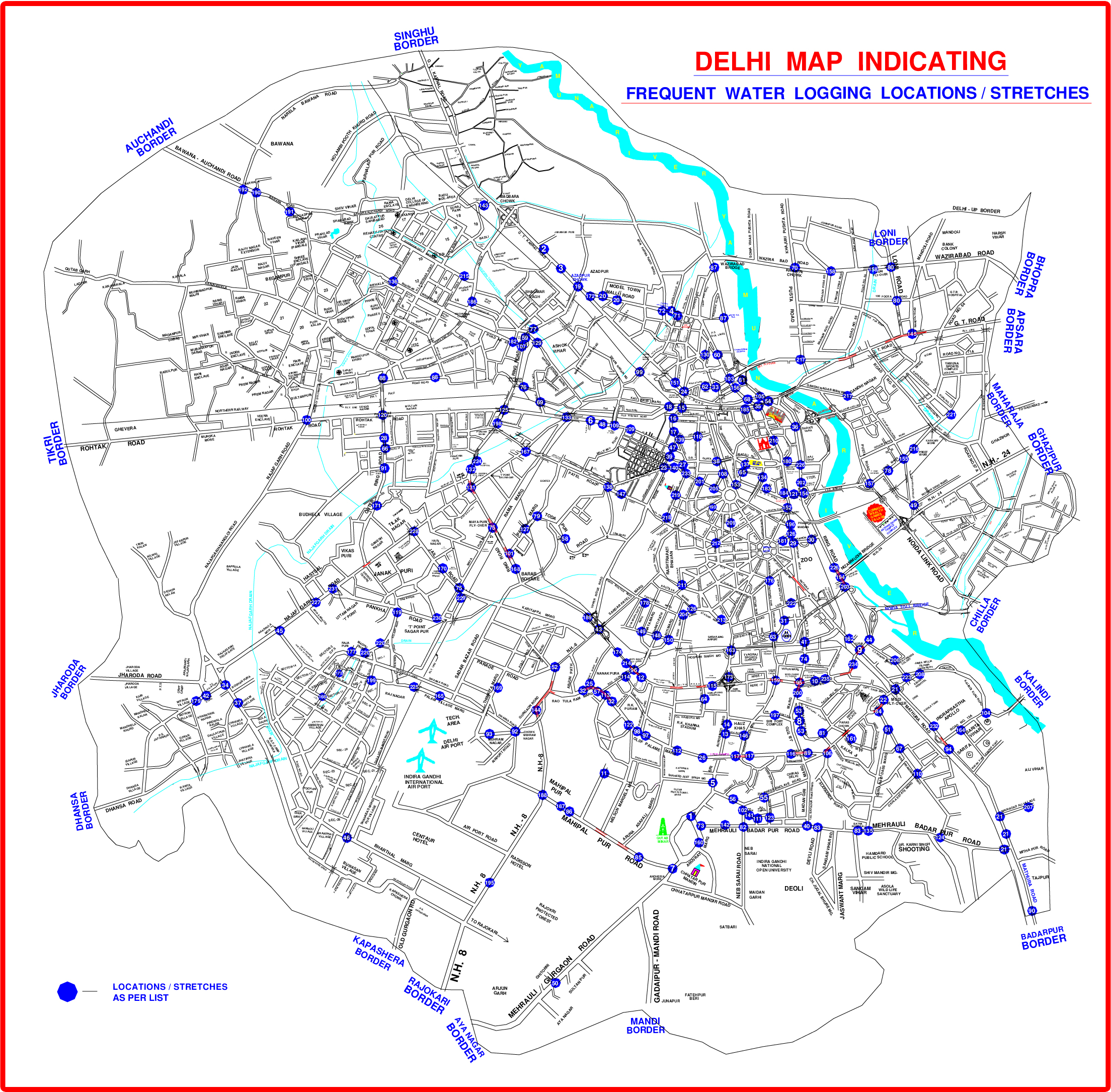 Water Logging Circle Map
