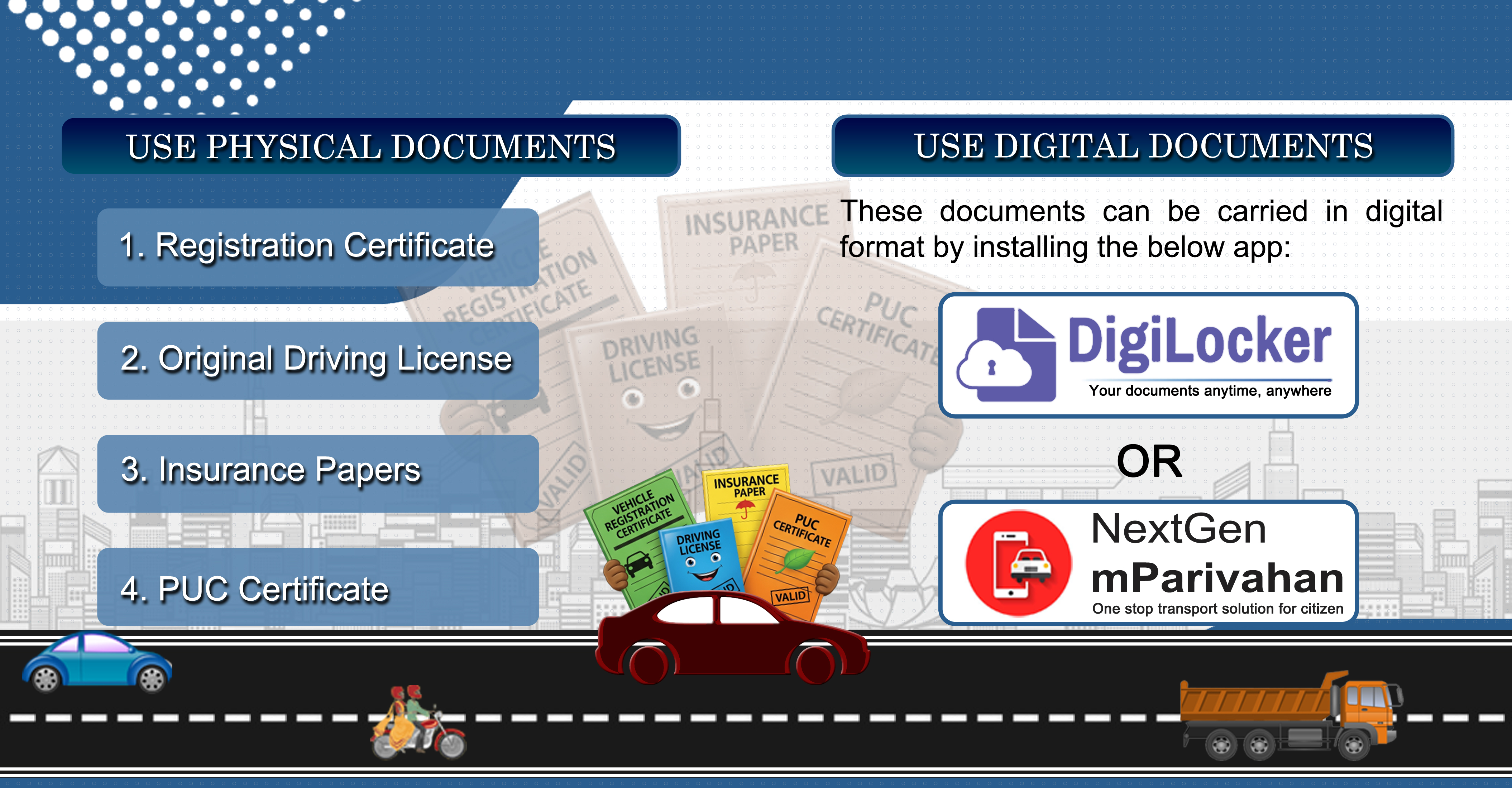 Document Required while Driving