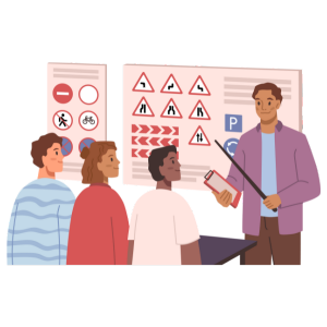 follw traffic rules and signals