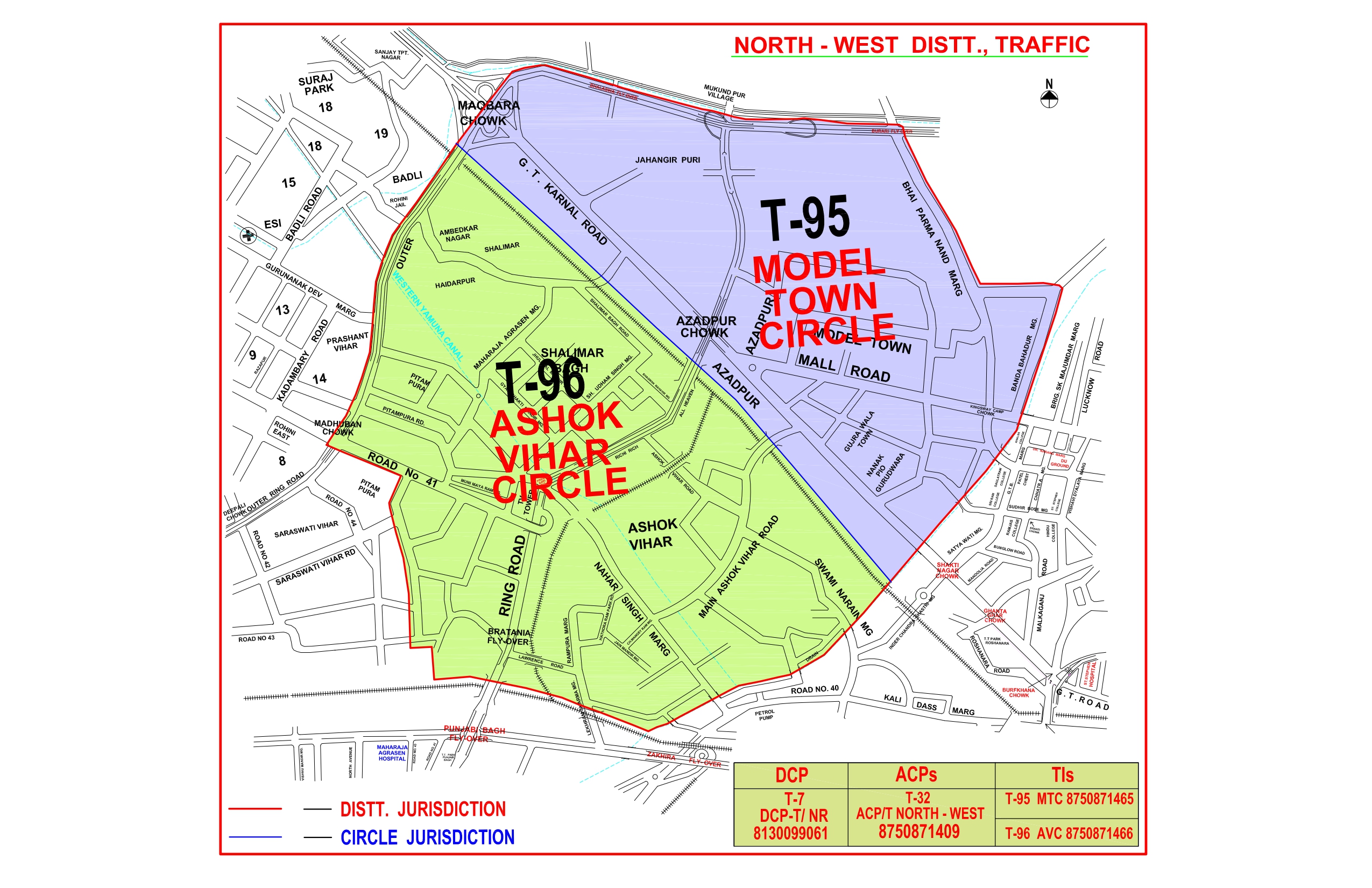 North West District Map