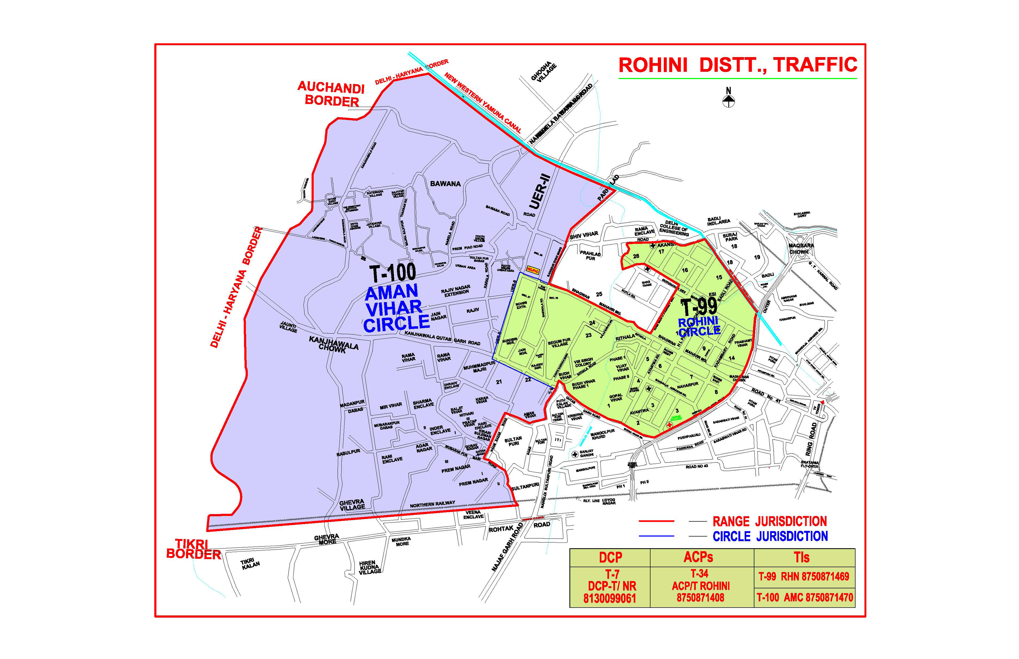 Rohini District Map